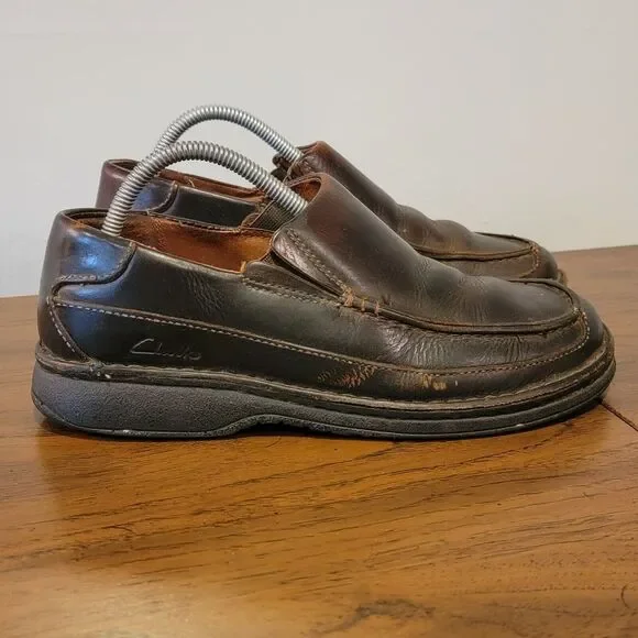 Clarks | Shoes | Clarks Shoes Brown Leather Slipon Moc  display picture 1